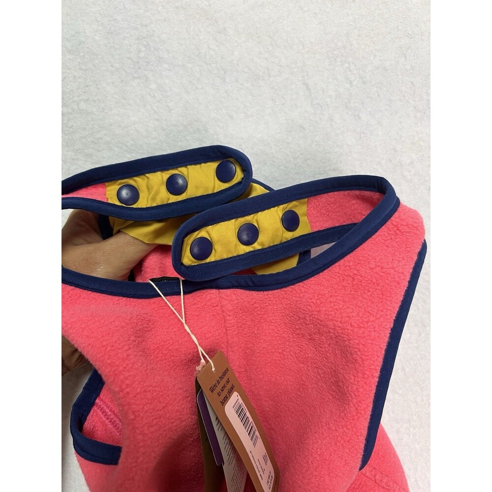 Patagonia Kids Baby Synchilla 1 Piece Fleece Overalls Adjustable Straps 3T Pink - Picture 6 of 7